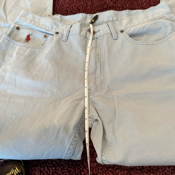 POLO RALPH LAUREN men’s light blue 650 straight chinos, 36x30 - Picture 4 of 11